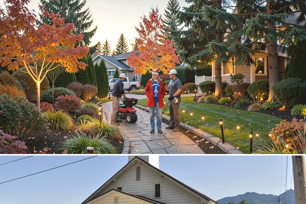 Leaf Removal in Concrete, Skagit County, WA - Done through the fall, often on a recurring schedule.