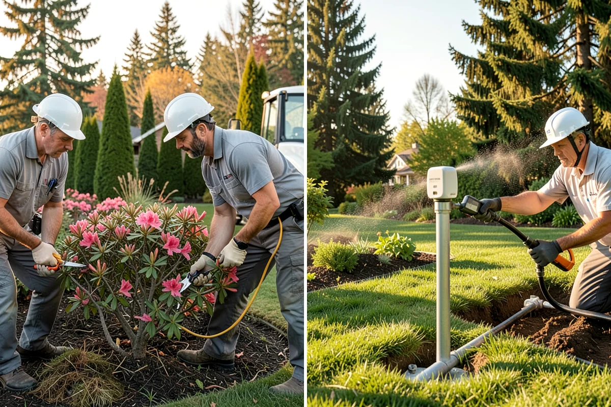 Leaf Removal in DuPont, Pierce County, WA - Assess the leaf drop and problem areas