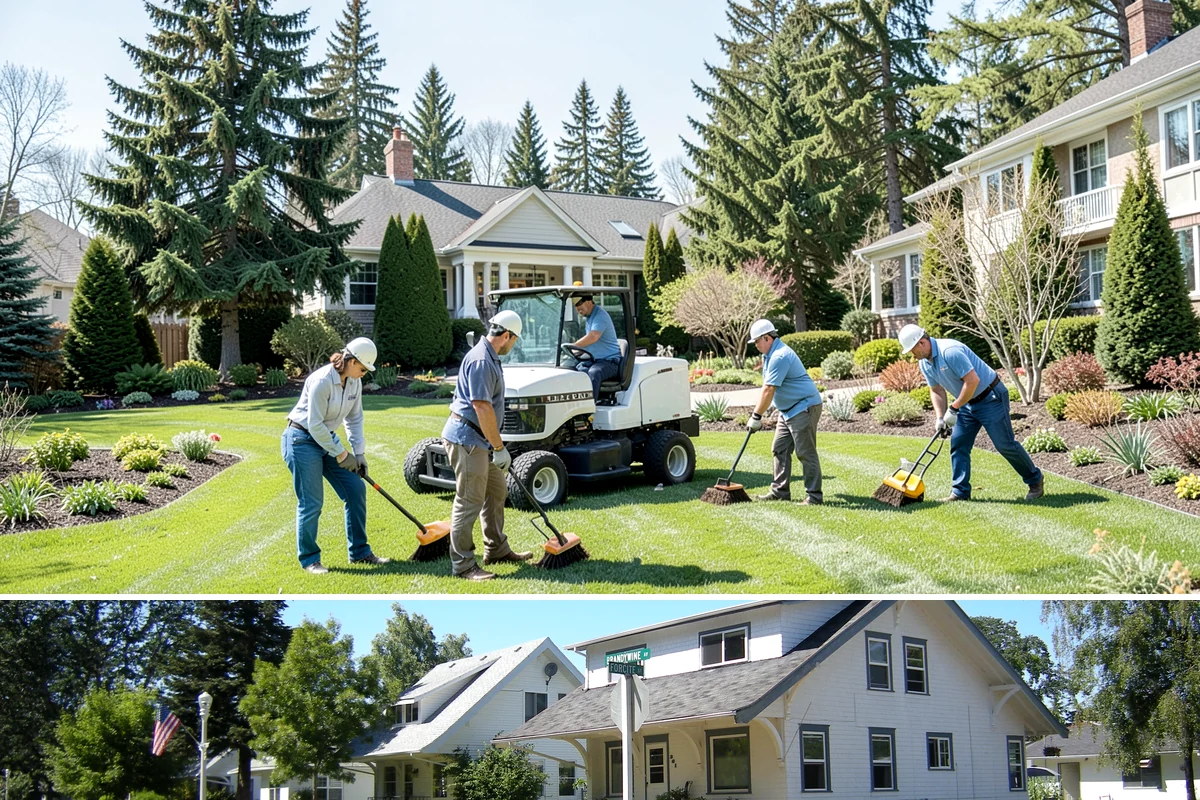 Leaf Removal in DuPont, Pierce County, WA - Done through the fall, often on a recurring schedule.