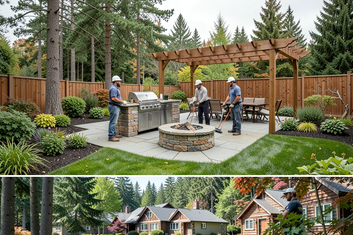 Leaf Removal in Edgewood, Pierce County, WA - Done through the fall, often on a recurring schedule.