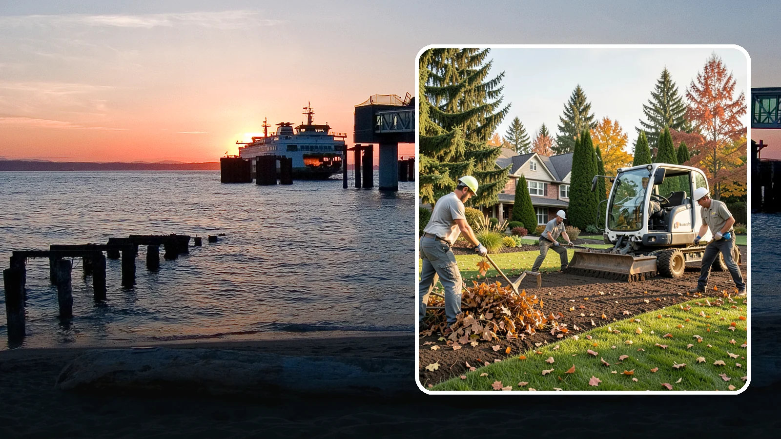 Leaf Removal in Edmonds, Snohomish County, WA - Efficient leaf cleanup and removal that keeps lawns healthy and your property tidy through the fall.