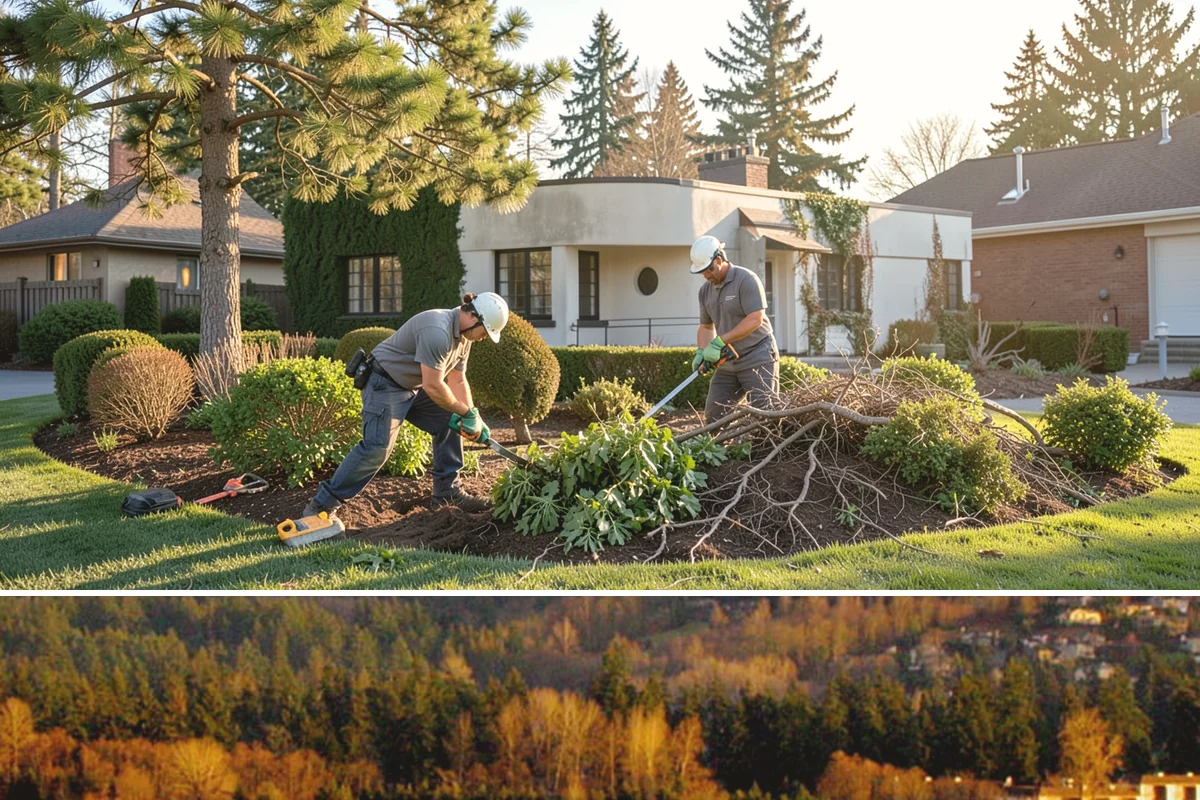 Leaf Removal in Kenmore, King County, WA - Done through the fall, often on a recurring schedule.