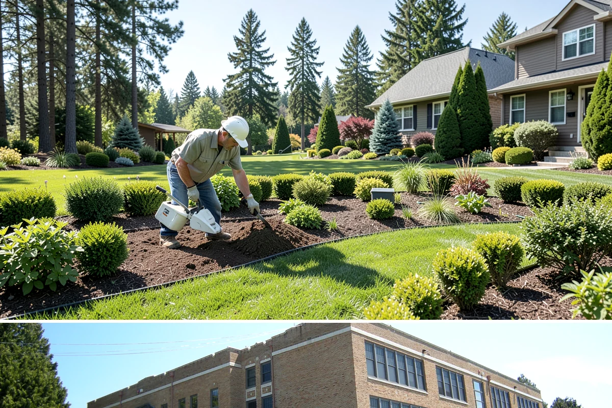 Leaf Removal in Maple Valley, King County, WA - Done through the fall, often on a recurring schedule.