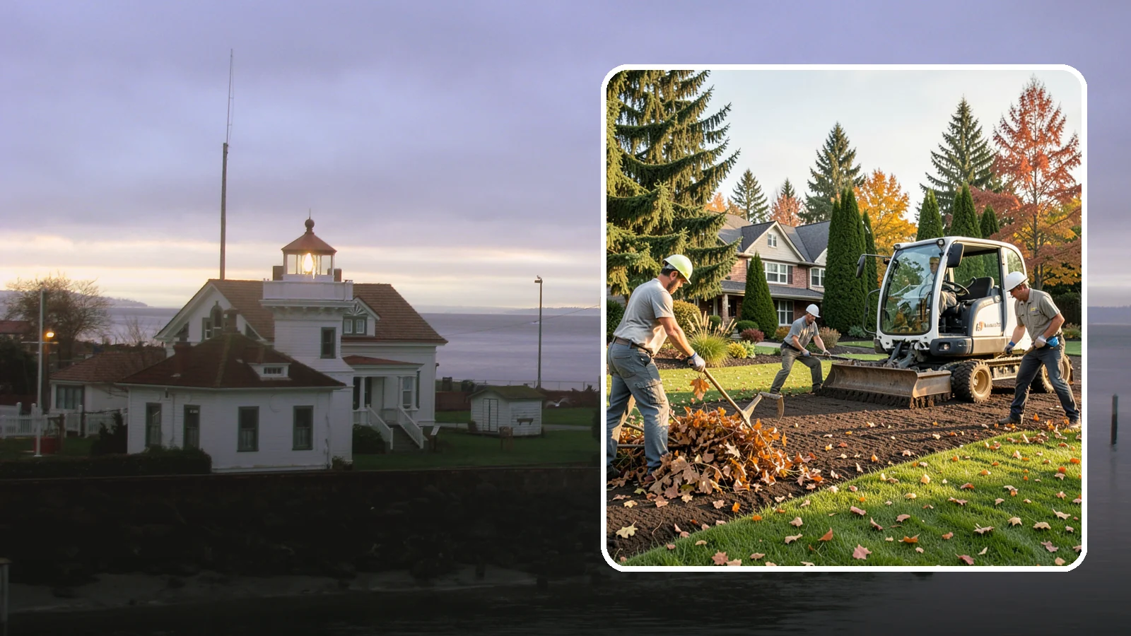 Leaf Removal in Mukilteo, Snohomish County, WA - Efficient leaf cleanup and removal that keeps lawns healthy and your property tidy through the fall.