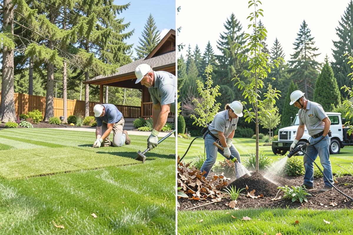 Leaf Removal in Mukilteo, Snohomish County, WA - Assess the leaf drop and problem areas