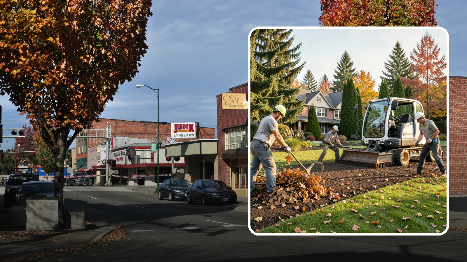 Leaf Removal in Puyallup, Pierce County, WA - Efficient leaf cleanup and removal that keeps lawns healthy and your property tidy through the fall.