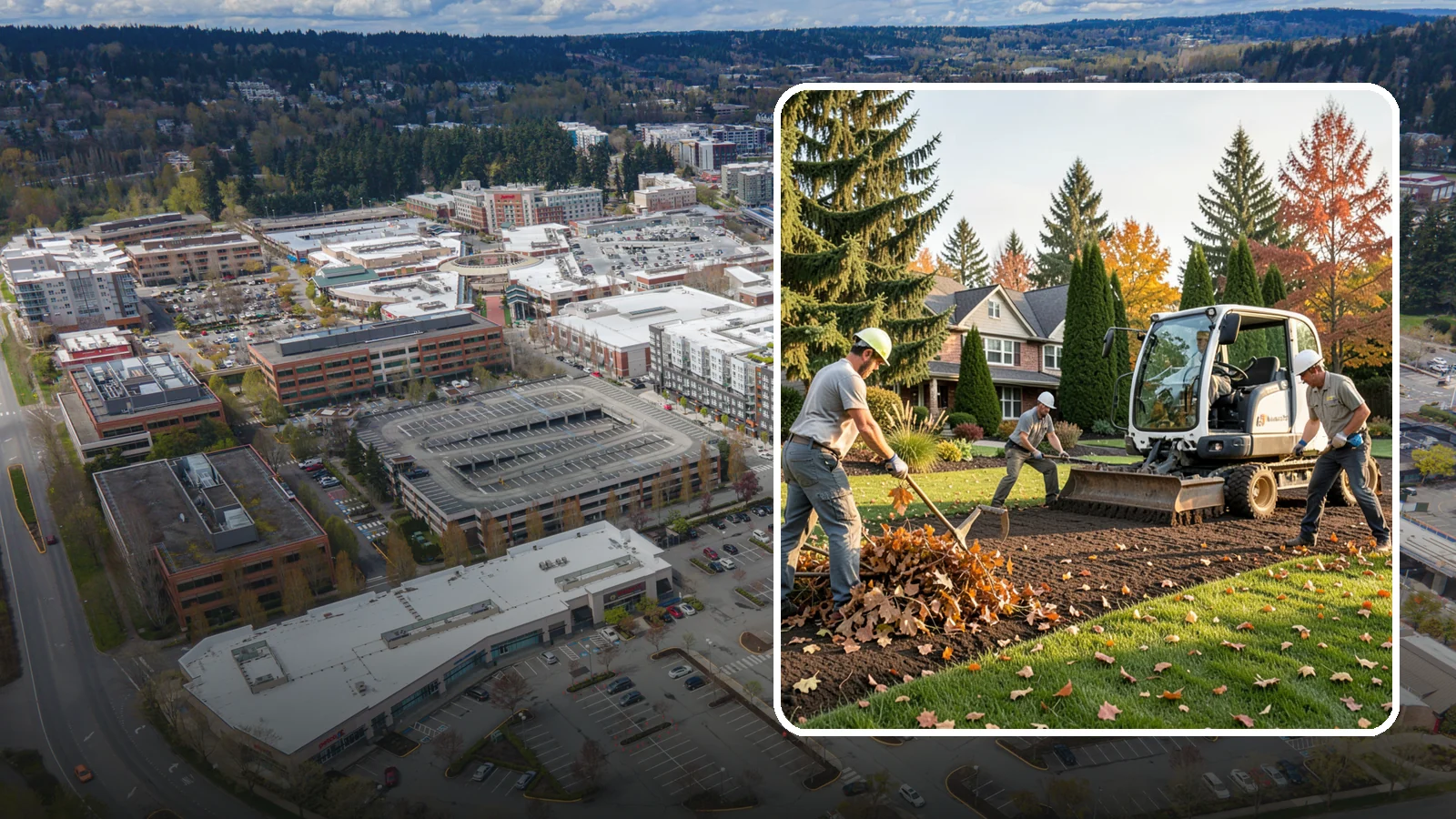 Leaf Removal in Redmond, King County, WA - Efficient leaf cleanup and removal that keeps lawns healthy and your property tidy through the fall.