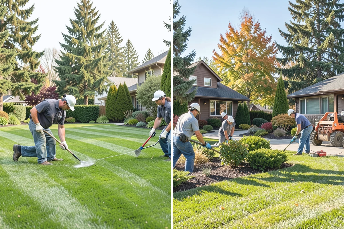 Leaf Removal in Redmond, King County, WA - Assess the leaf drop and problem areas