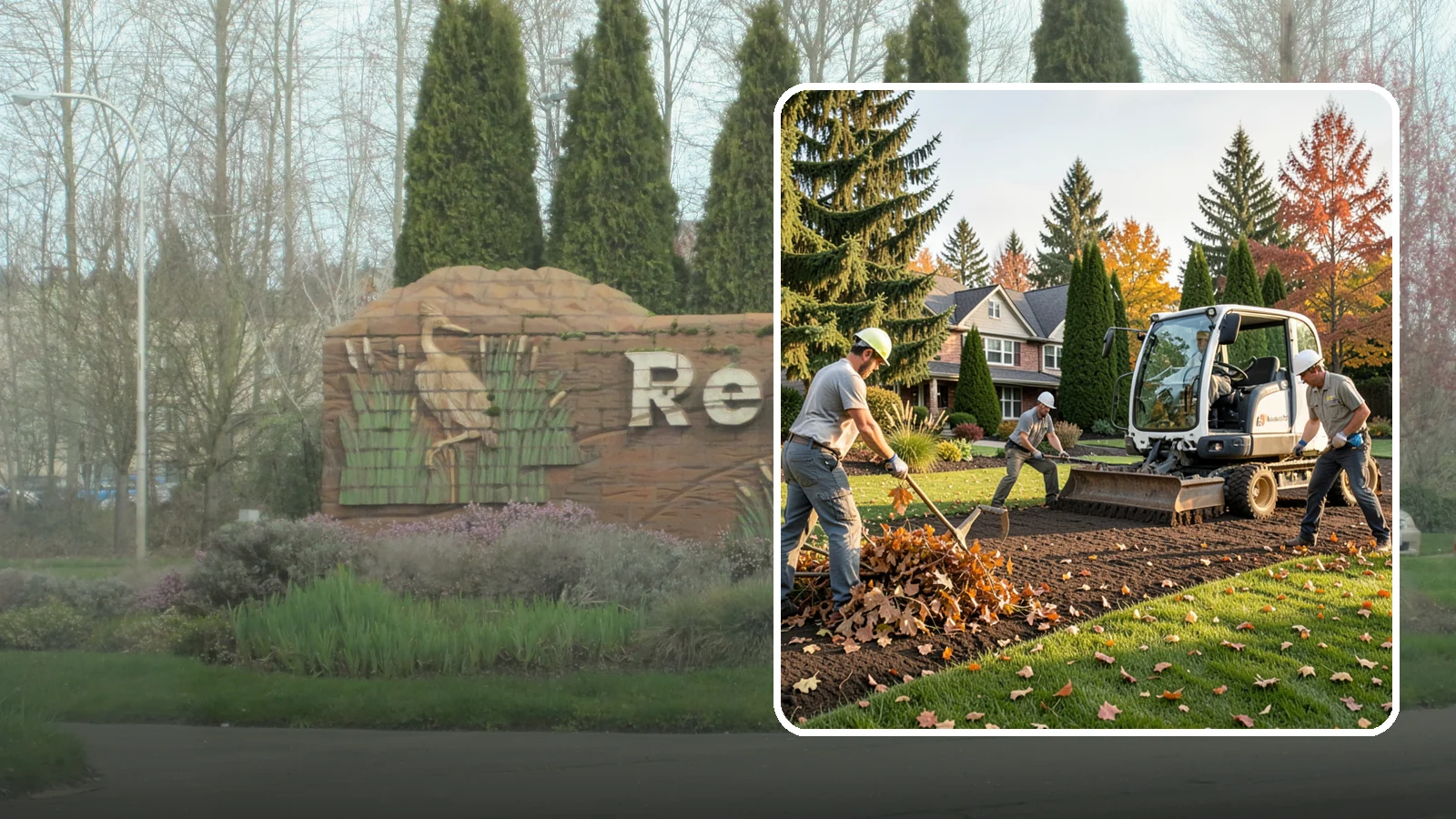 Leaf Removal in Renton, King County, WA - Efficient leaf cleanup and removal that keeps lawns healthy and your property tidy through the fall.