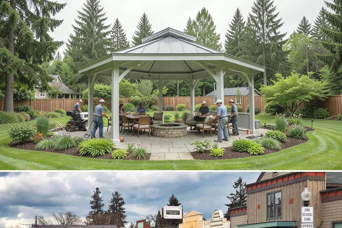 Leaf Removal in Roy, Pierce County, WA - Done through the fall, often on a recurring schedule.
