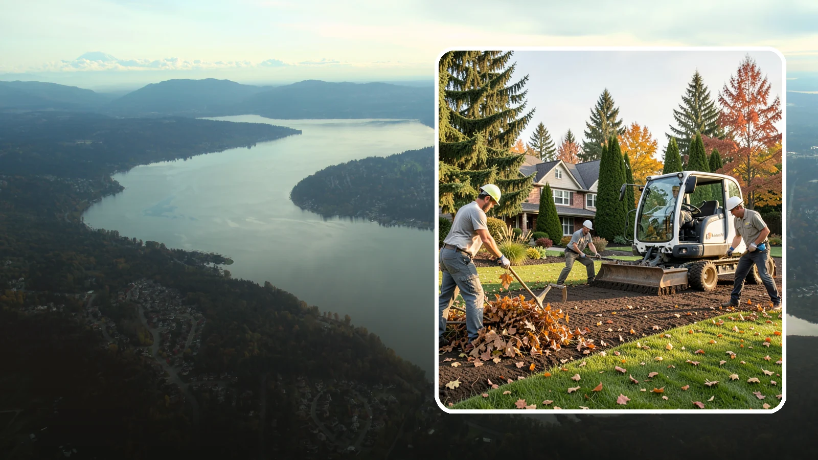 Leaf Removal in Sammamish, King County, WA - Efficient leaf cleanup and removal that keeps lawns healthy and your property tidy through the fall.