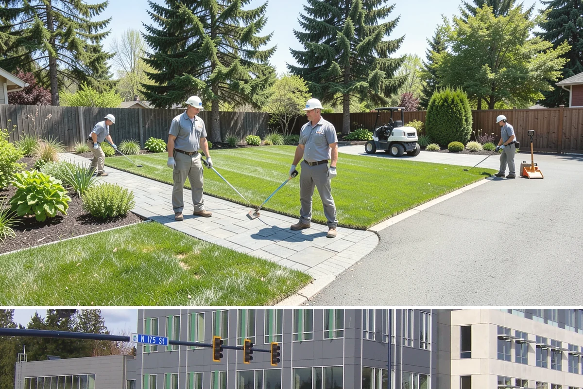 Leaf Removal in Shoreline, King County, WA - Done through the fall, often on a recurring schedule.