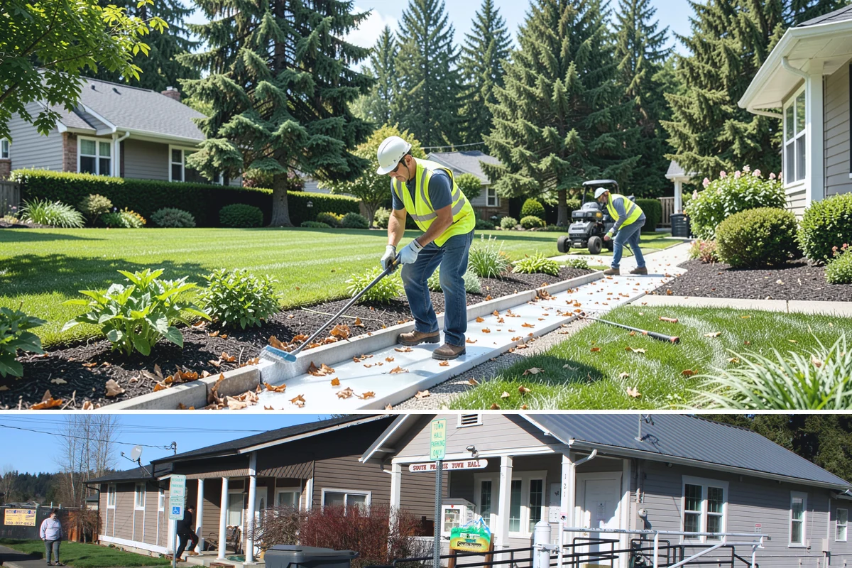 Leaf Removal in South Prairie, Pierce County, WA - Done through the fall, often on a recurring schedule.
