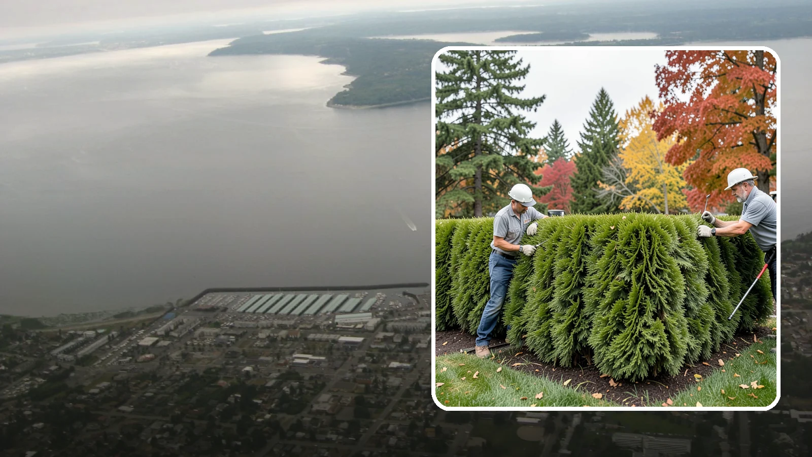 Leyland Cypress Trimming in Des Moines, King County, WA - Expert Leyland cypress trimming that controls this fast-growing giant before it outgrows your yard and develops bare...