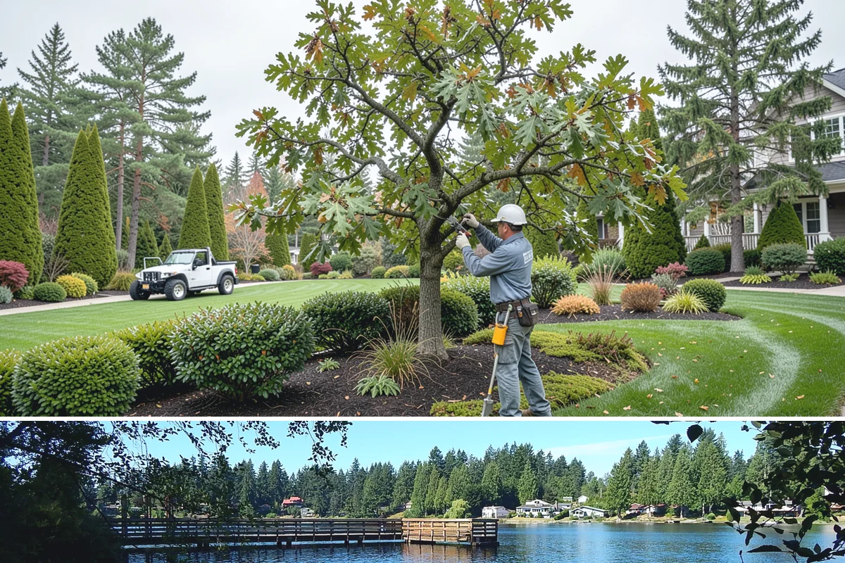 Leyland Cypress Trimming in Federal Way, King County, WA - Trim in late spring and again in late summer to keep pace with vigorous PNW growth without stressing the tree before winter.