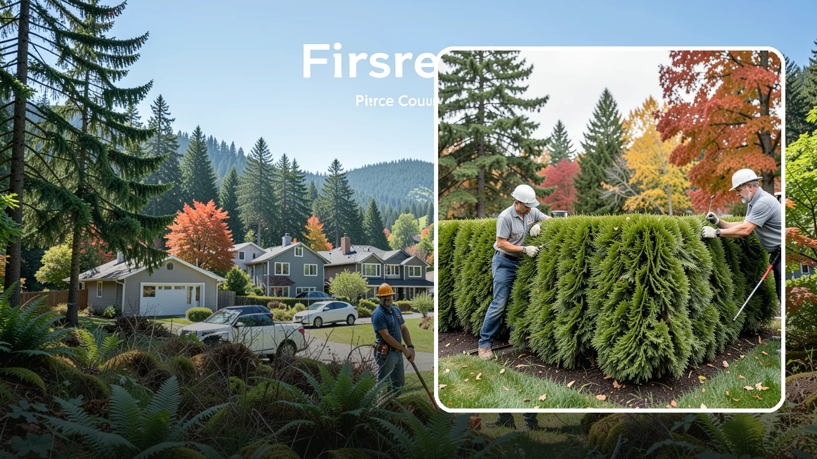 Leyland Cypress Trimming in Fircrest, Pierce County, WA - Expert Leyland cypress trimming that controls this fast-growing giant before it outgrows your yard and develops bare...