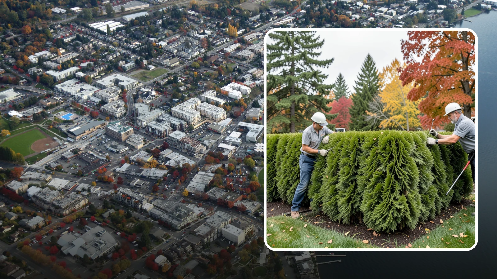 Leyland Cypress Trimming in Kirkland, King County, WA - Expert Leyland cypress trimming that controls this fast-growing giant before it outgrows your yard and develops bare...