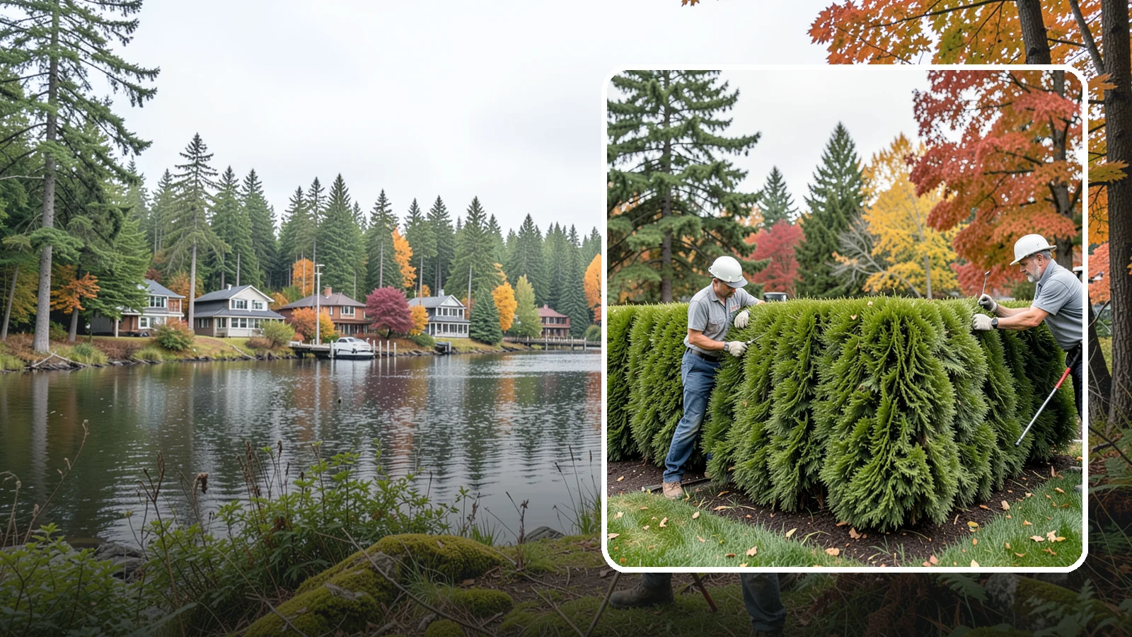 Leyland Cypress Trimming in La Conner, Skagit County, WA - Expert Leyland cypress trimming that controls this fast-growing giant before it outgrows your yard and develops bare...