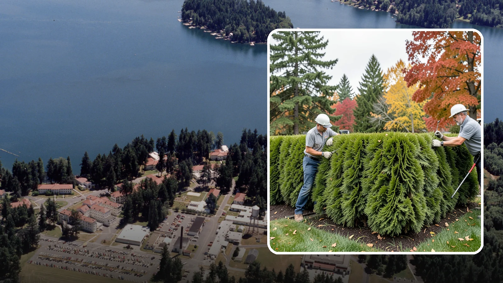 Leyland Cypress Trimming in Lakewood, Pierce County, WA - Expert Leyland cypress trimming that controls this fast-growing giant before it outgrows your yard and develops bare...