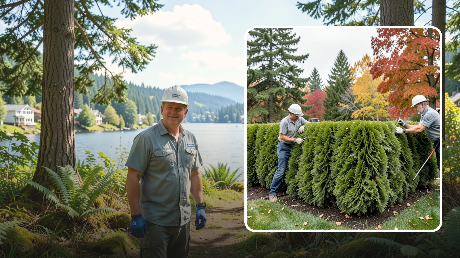 Leyland Cypress Trimming in Milton, King County, WA - Expert Leyland cypress trimming that controls this fast-growing giant before it outgrows your yard and develops bare...