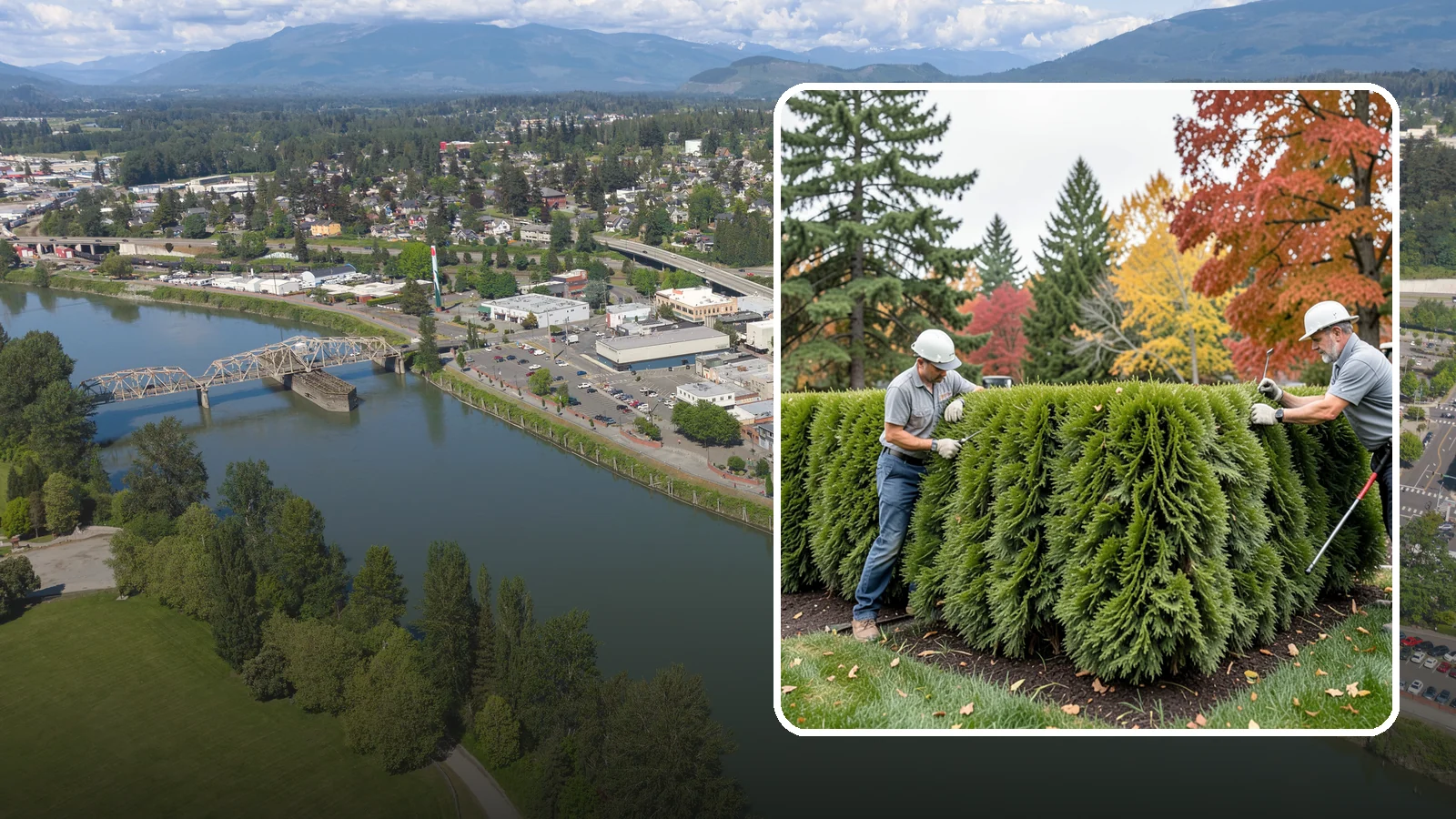 Leyland Cypress Trimming in Mount Vernon, Skagit County, WA - Expert Leyland cypress trimming that controls this fast-growing giant before it outgrows your yard and develops bare...