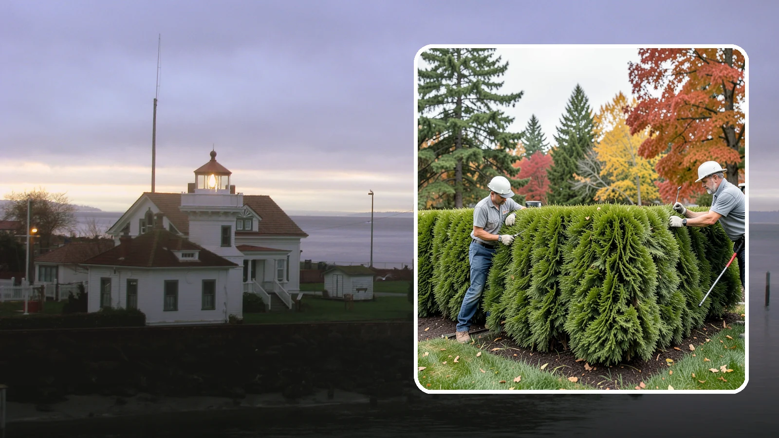 Leyland Cypress Trimming in Mukilteo, Snohomish County, WA - Expert Leyland cypress trimming that controls this fast-growing giant before it outgrows your yard and develops bare...