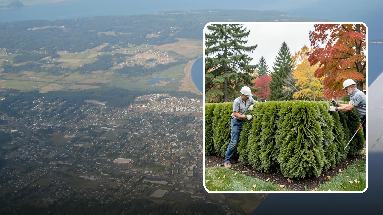 Leyland Cypress Trimming in Oak Harbor, Island County, WA - Expert Leyland cypress trimming that controls this fast-growing giant before it outgrows your yard and develops bare...