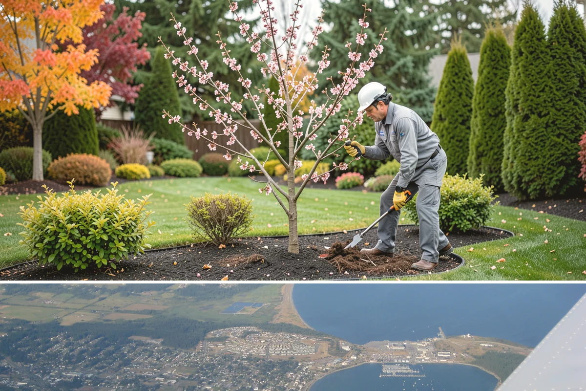 Leyland Cypress Trimming in Oak Harbor, Island County, WA - Trim in late spring and again in late summer to keep pace with vigorous PNW growth without stressing the tree before winter.