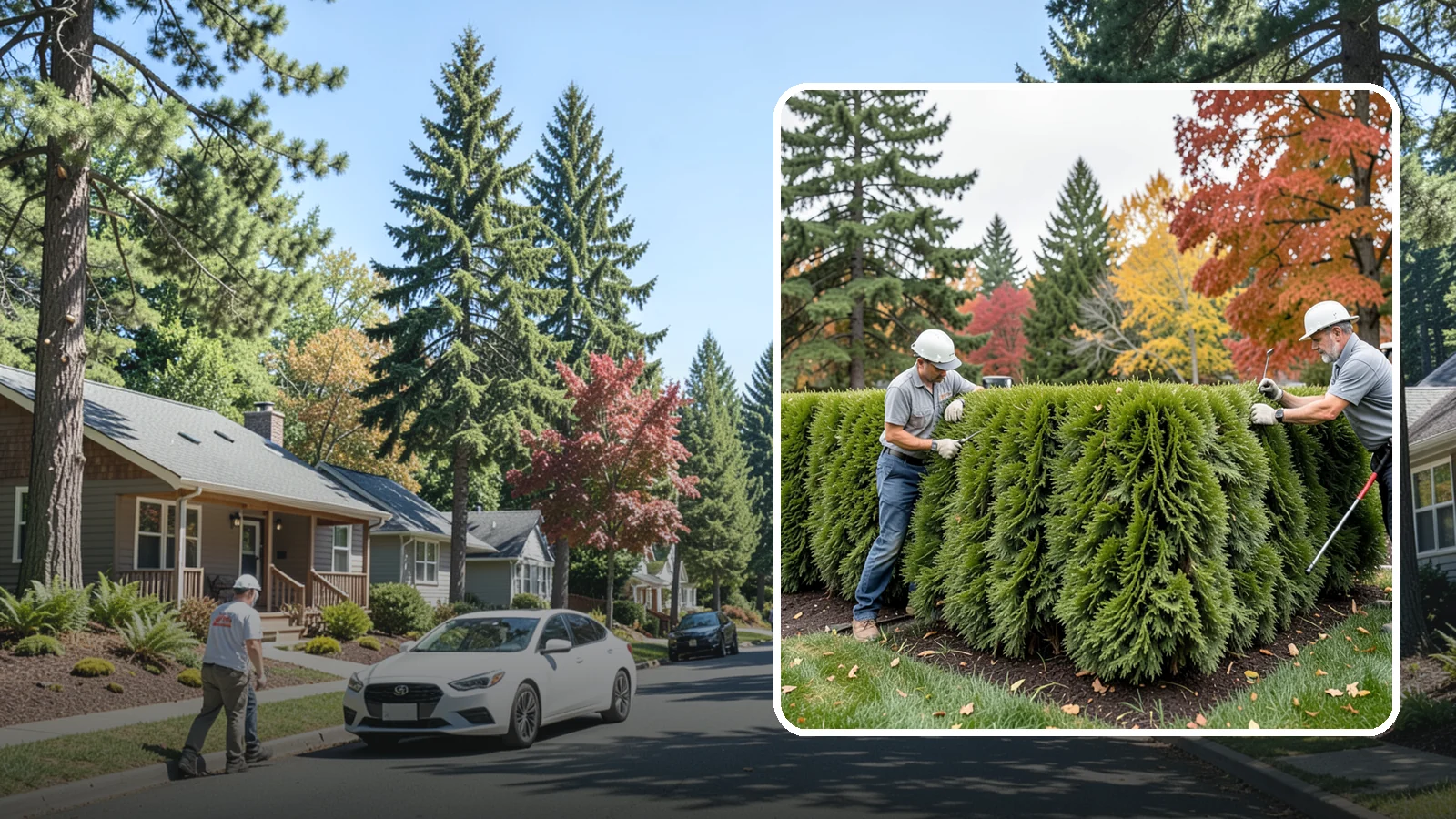 Leyland Cypress Trimming in Orting, Pierce County, WA - Expert Leyland cypress trimming that controls this fast-growing giant before it outgrows your yard and develops bare...