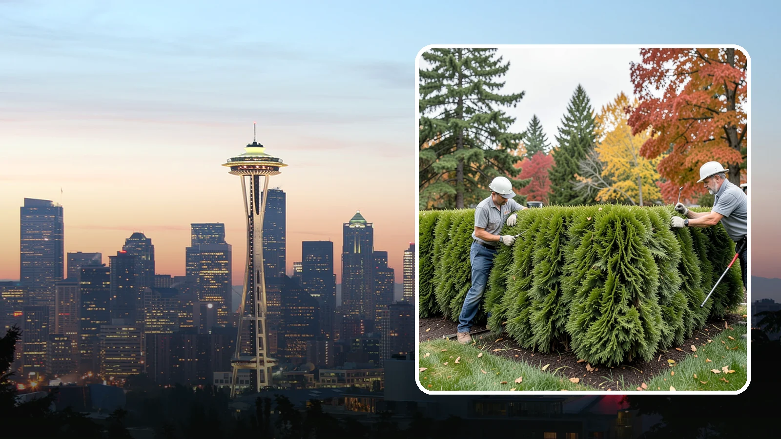 Leyland Cypress Trimming in Seattle, King County, WA - Expert Leyland cypress trimming that controls this fast-growing giant before it outgrows your yard and develops bare...