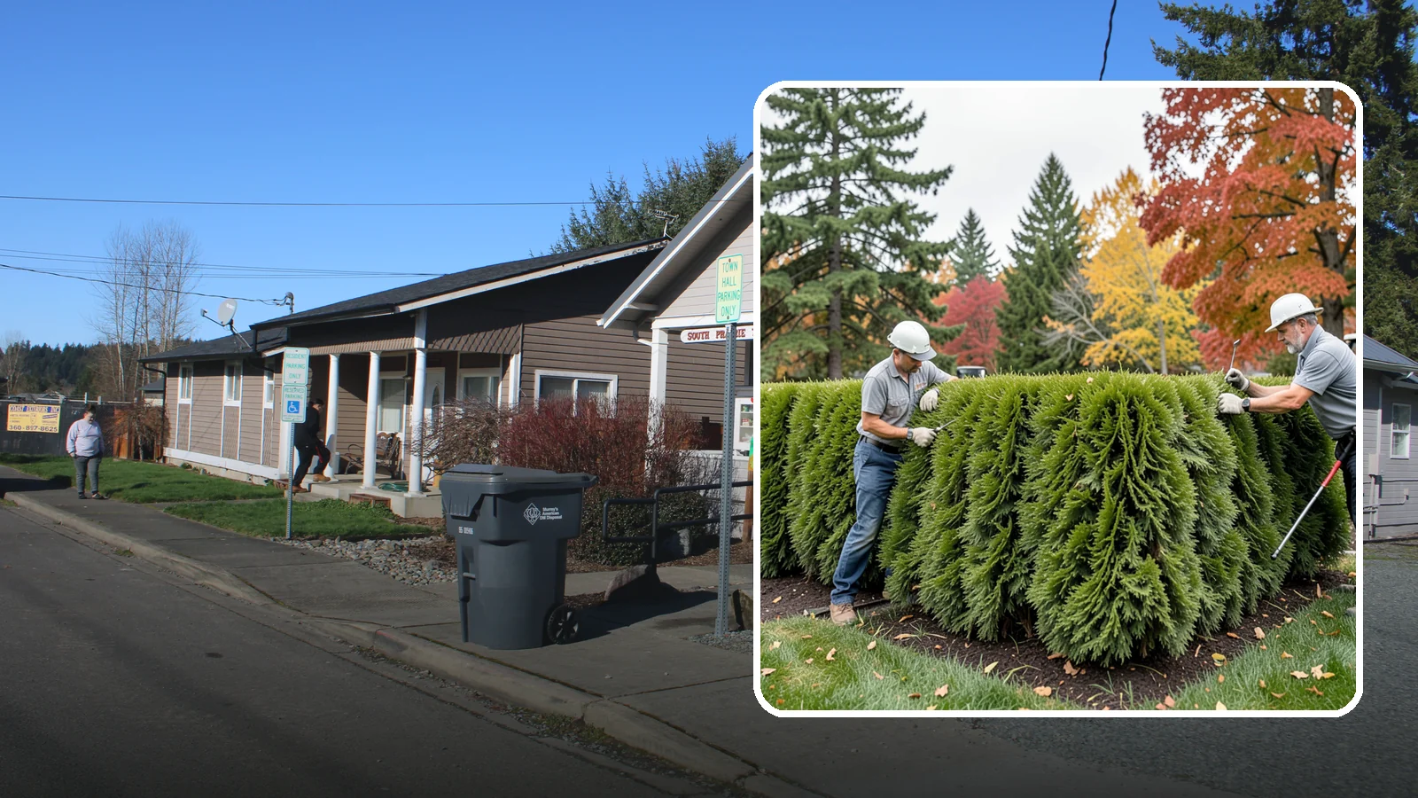 Leyland Cypress Trimming in South Prairie, Pierce County, WA - Expert Leyland cypress trimming that controls this fast-growing giant before it outgrows your yard and develops bare...