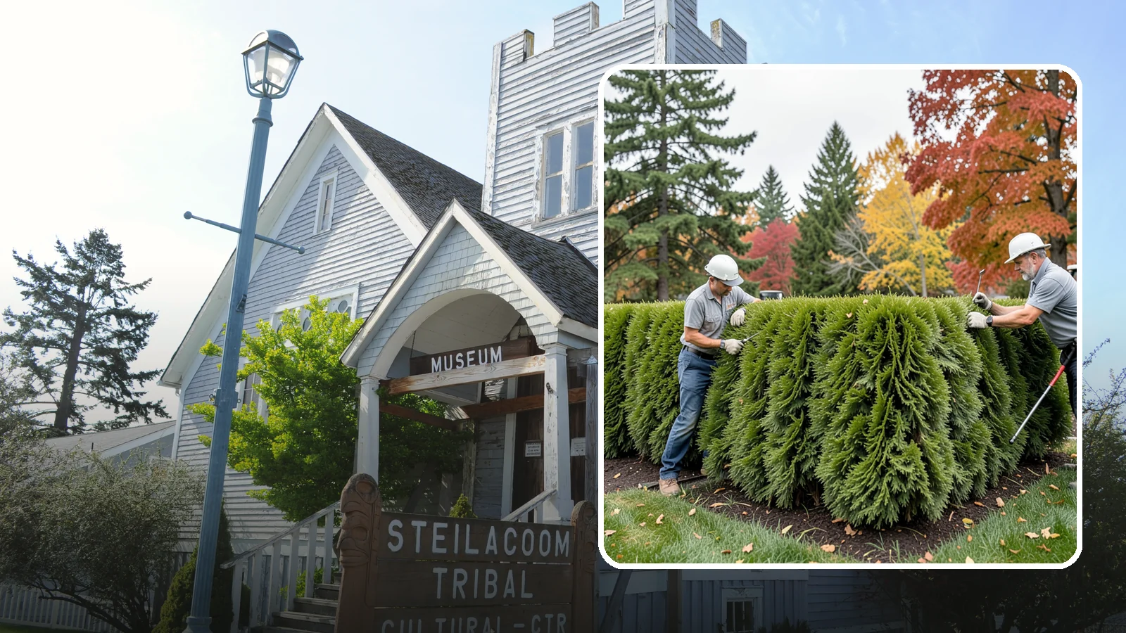 Leyland Cypress Trimming in Steilacoom, Pierce County, WA - Expert Leyland cypress trimming that controls this fast-growing giant before it outgrows your yard and develops bare...