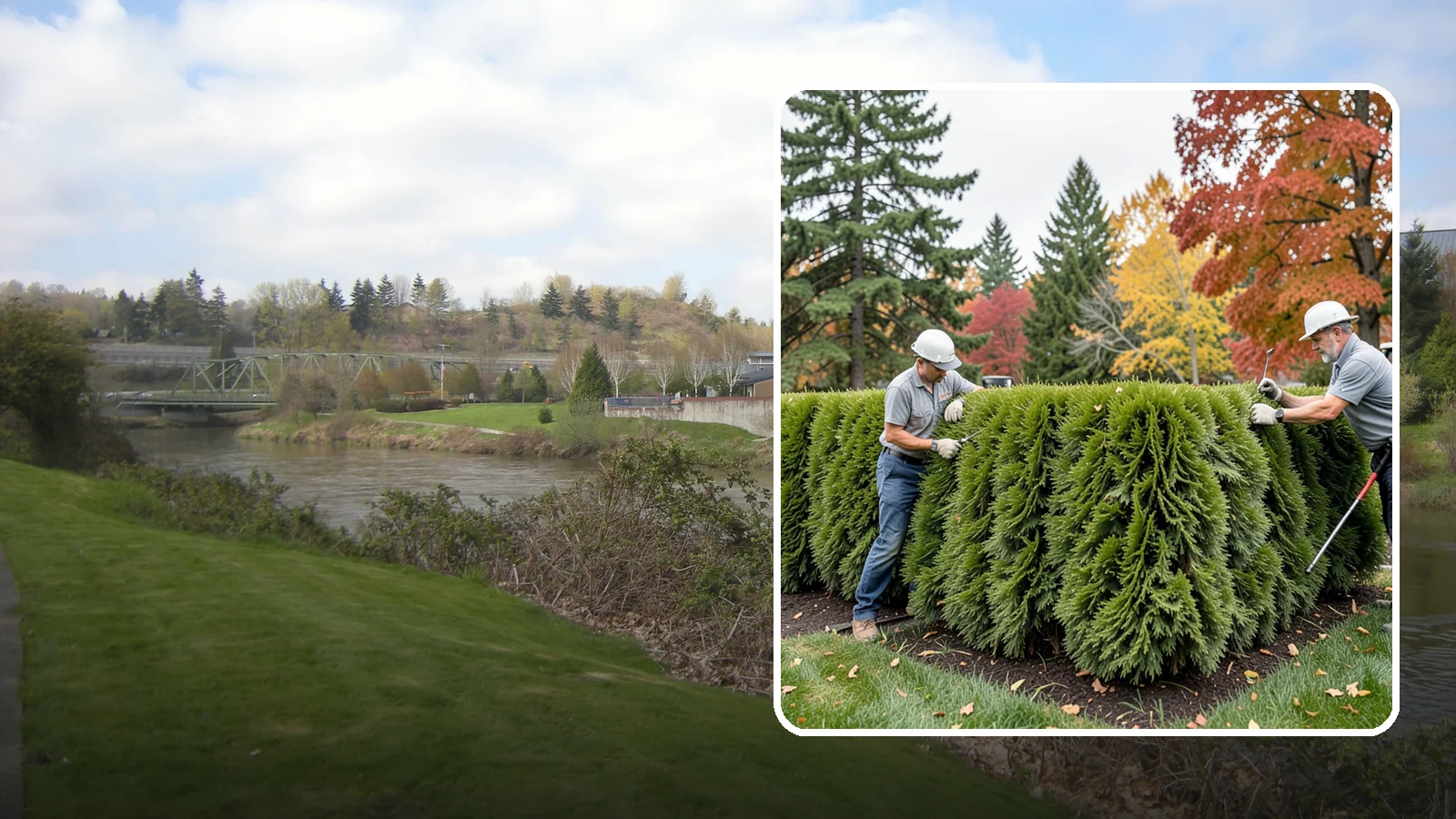 Leyland Cypress Trimming in Tukwila, King County, WA - Expert Leyland cypress trimming that controls this fast-growing giant before it outgrows your yard and develops bare...