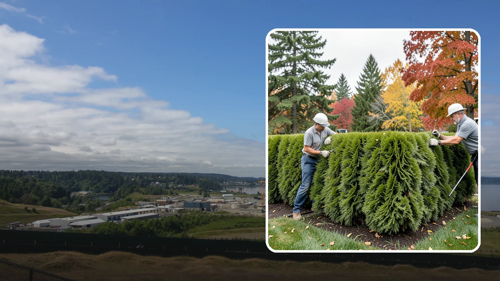 Leyland Cypress Trimming in University Place, Pierce County, WA - Expert Leyland cypress trimming that controls this fast-growing giant before it outgrows your yard and develops bare...