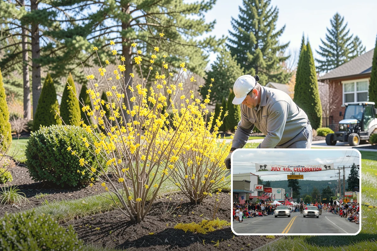 Lilac Pruning in Carnation, King County, WA - Protects next spring's fragrant blooms by pruning right after flowering