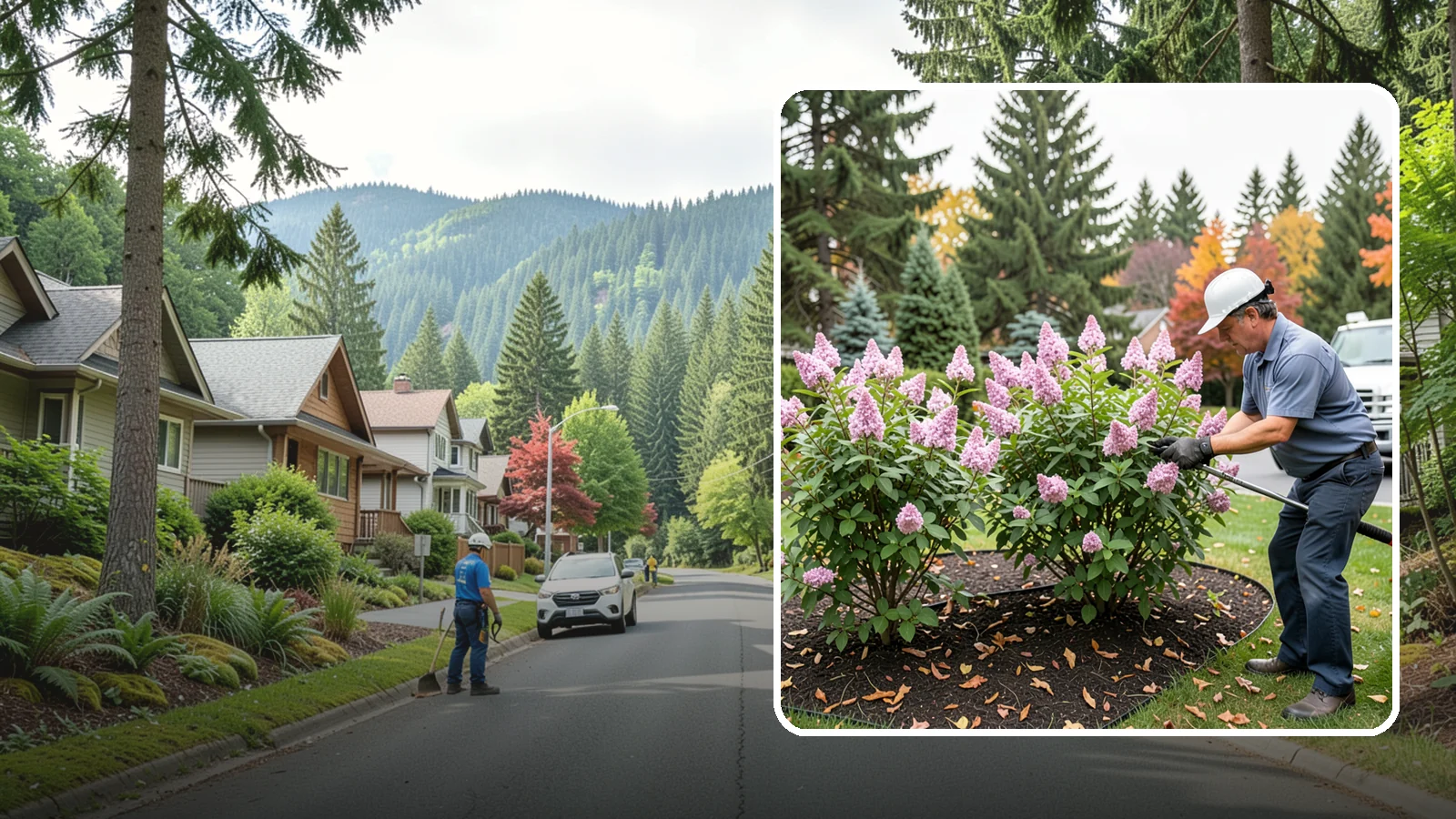 Lilac Pruning in Darrington, Snohomish County, WA - Post-bloom pruning of lilacs to renew old canes, remove suckers, and protect next year's fragrant flower buds.