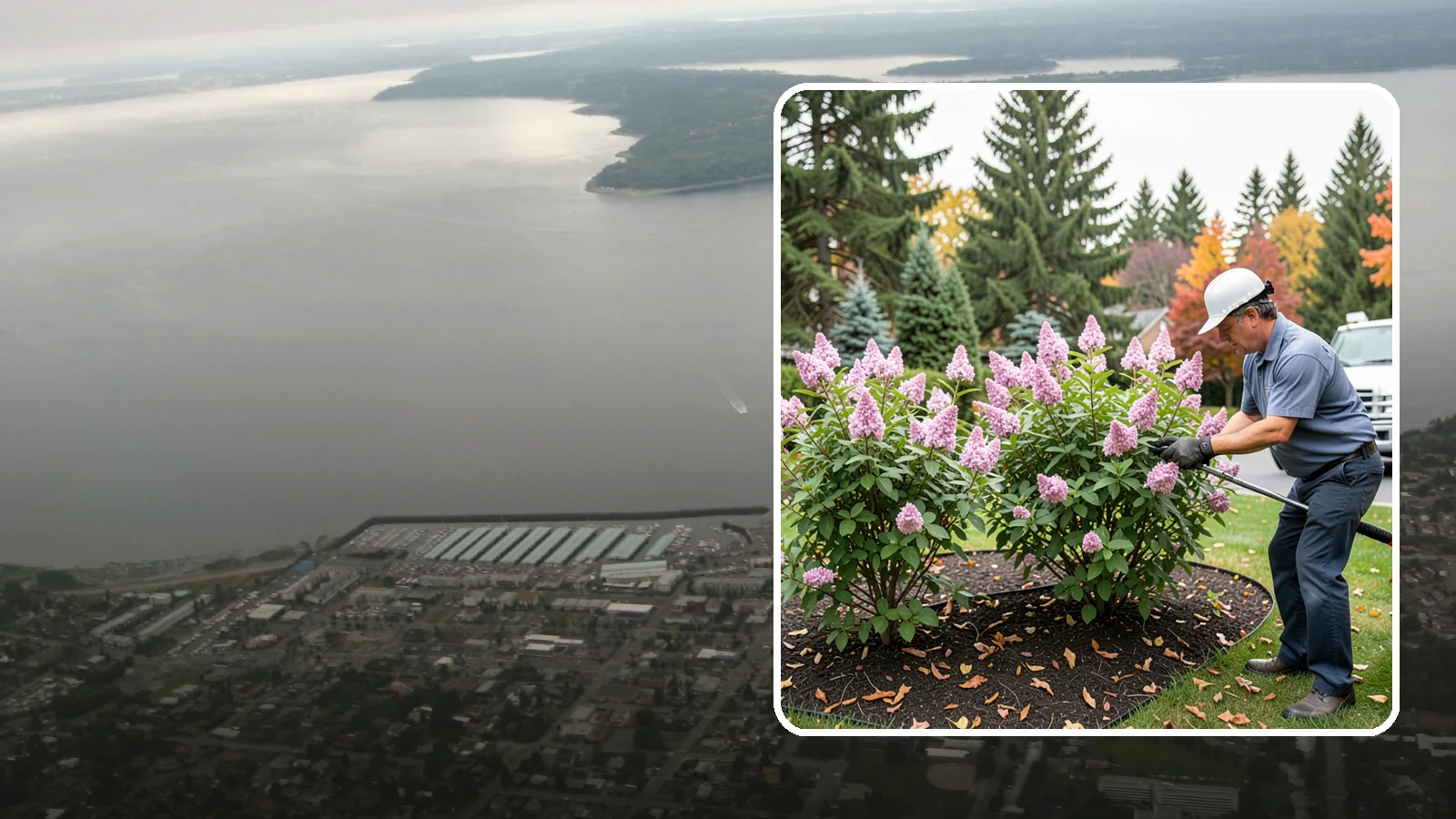 Lilac Pruning in Des Moines, King County, WA - Post-bloom pruning of lilacs to renew old canes, remove suckers, and protect next year's fragrant flower buds.