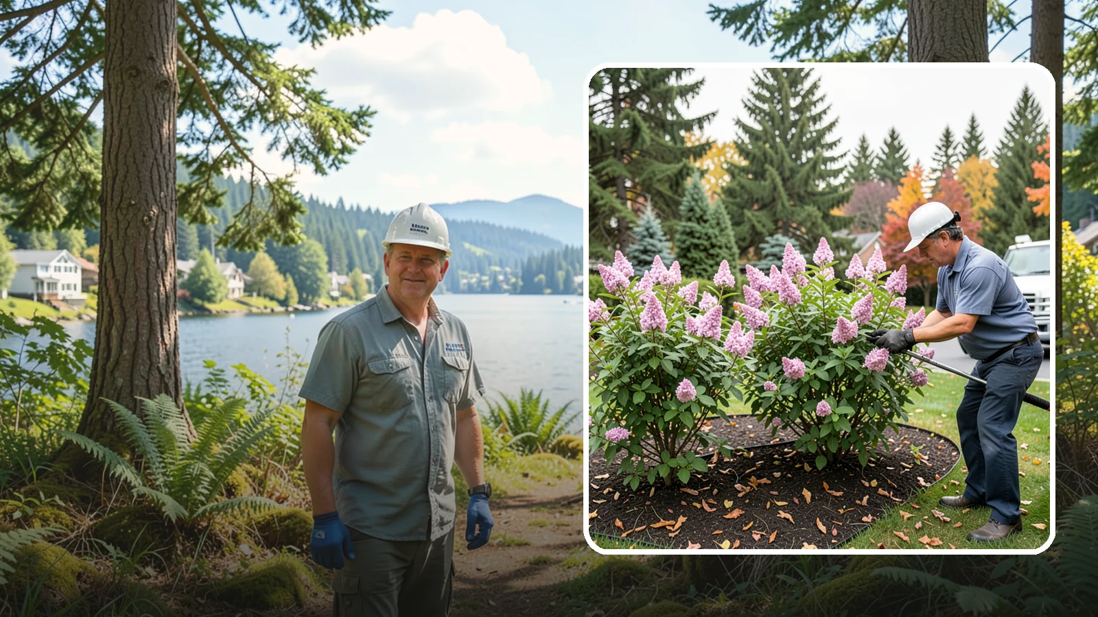 Lilac Pruning in Milton, King County, WA - Post-bloom pruning of lilacs to renew old canes, remove suckers, and protect next year's fragrant flower buds.