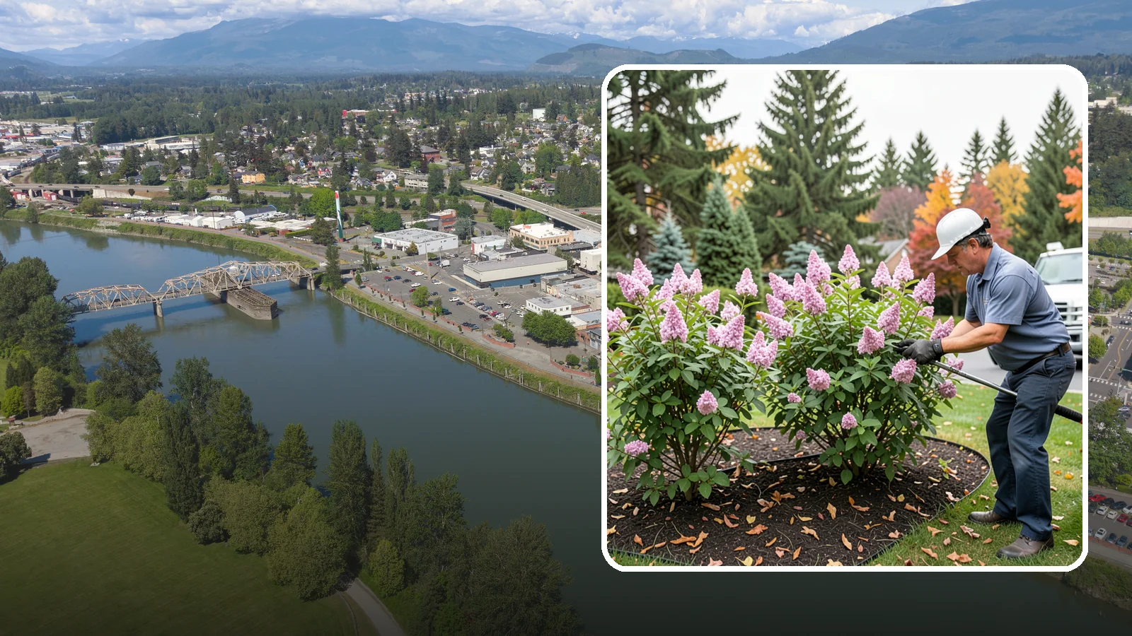 Lilac Pruning in Mount Vernon, Skagit County, WA - Post-bloom pruning of lilacs to renew old canes, remove suckers, and protect next year's fragrant flower buds.