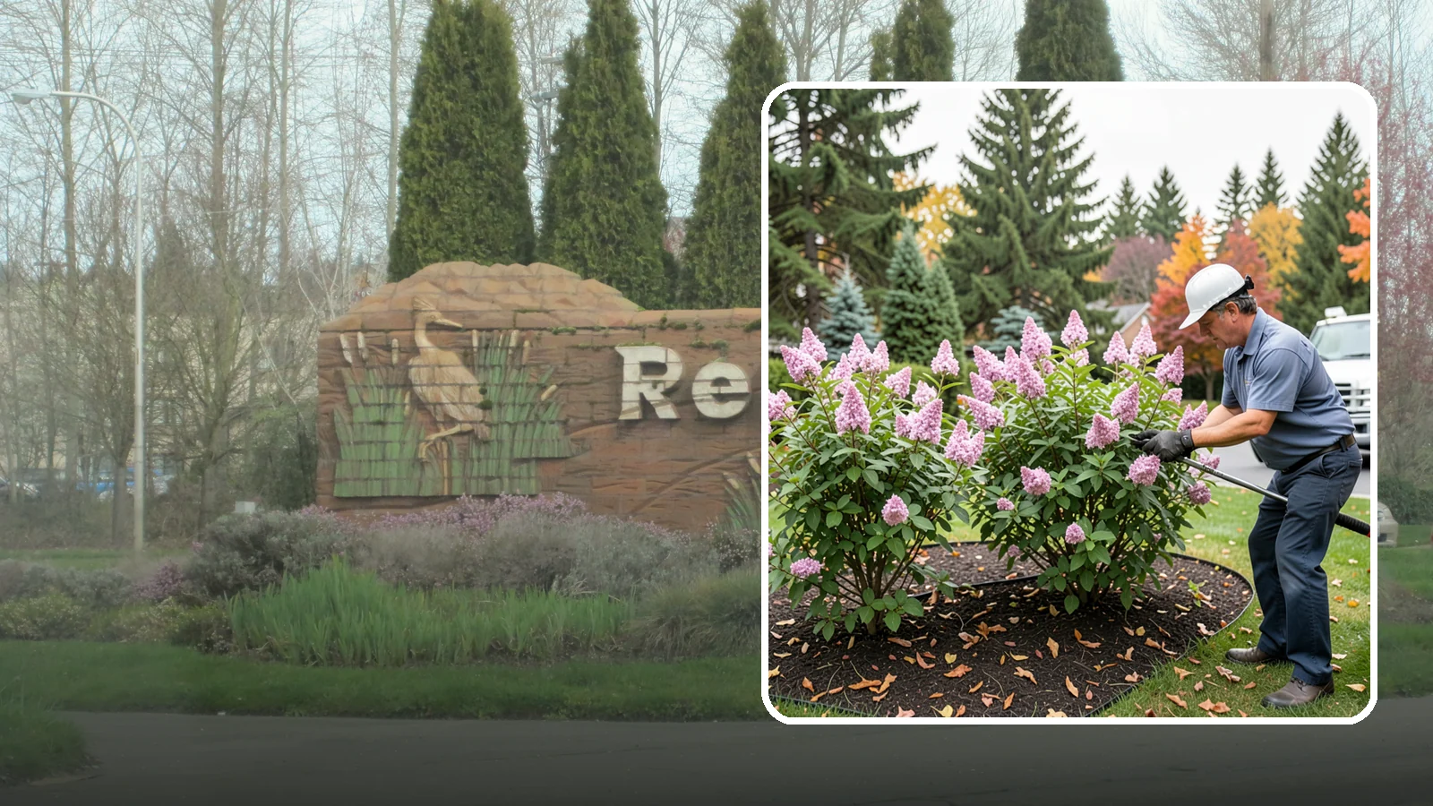 Lilac Pruning in Renton, King County, WA - Post-bloom pruning of lilacs to renew old canes, remove suckers, and protect next year's fragrant flower buds.