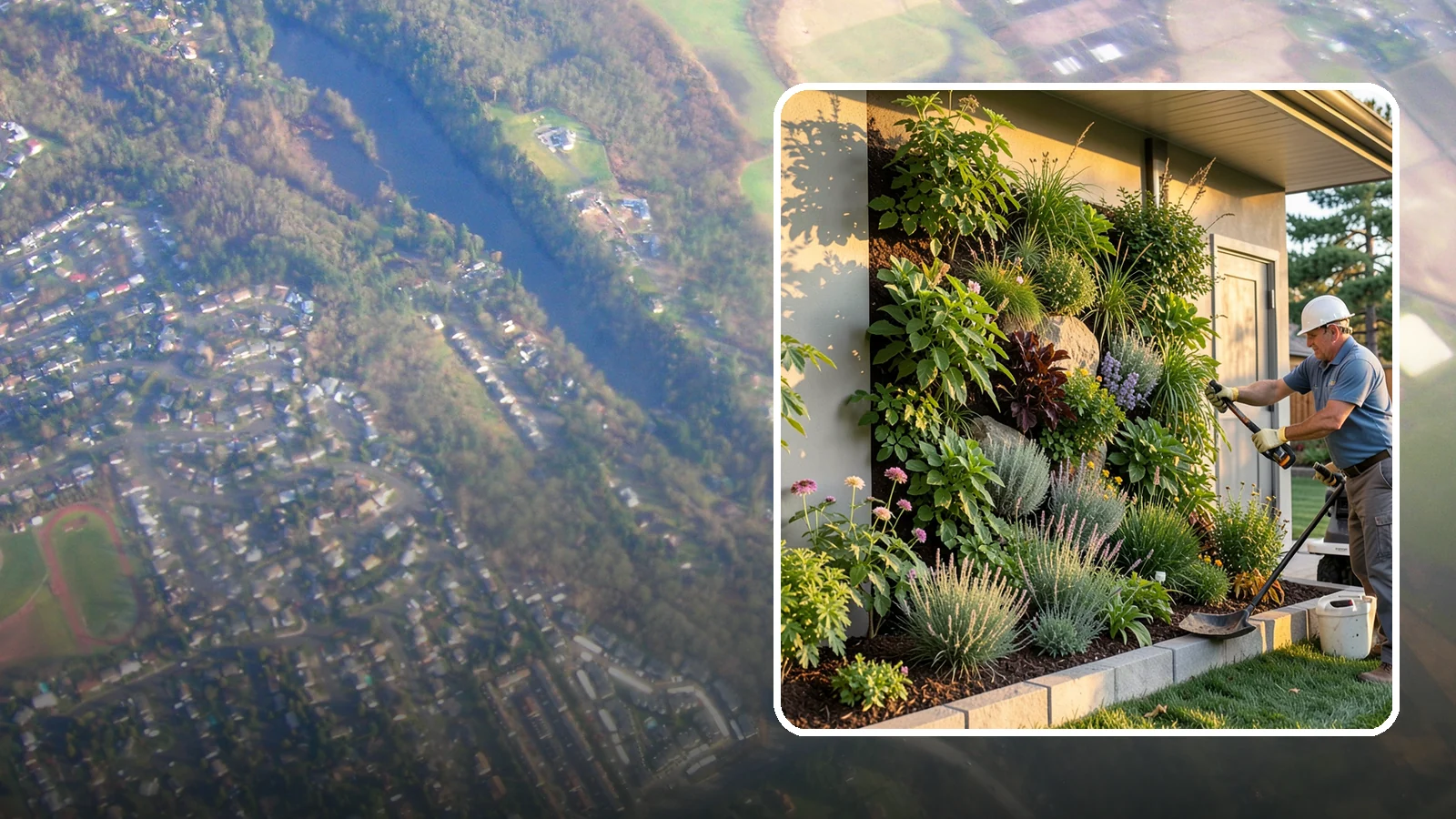 Living Wall Installation in Algona, King County, WA - Vertical gardens and green walls that bring lush plantings to walls and fences, indoors or out.