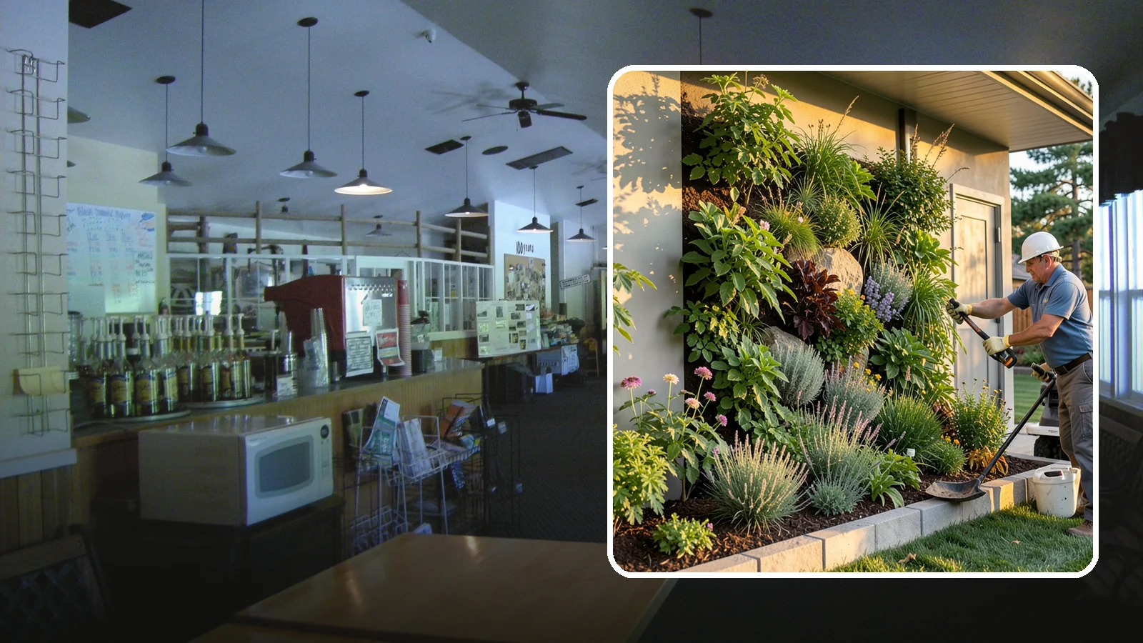 Living Wall Installation in Black Diamond, King County, WA - Vertical gardens and green walls that bring lush plantings to walls and fences, indoors or out.