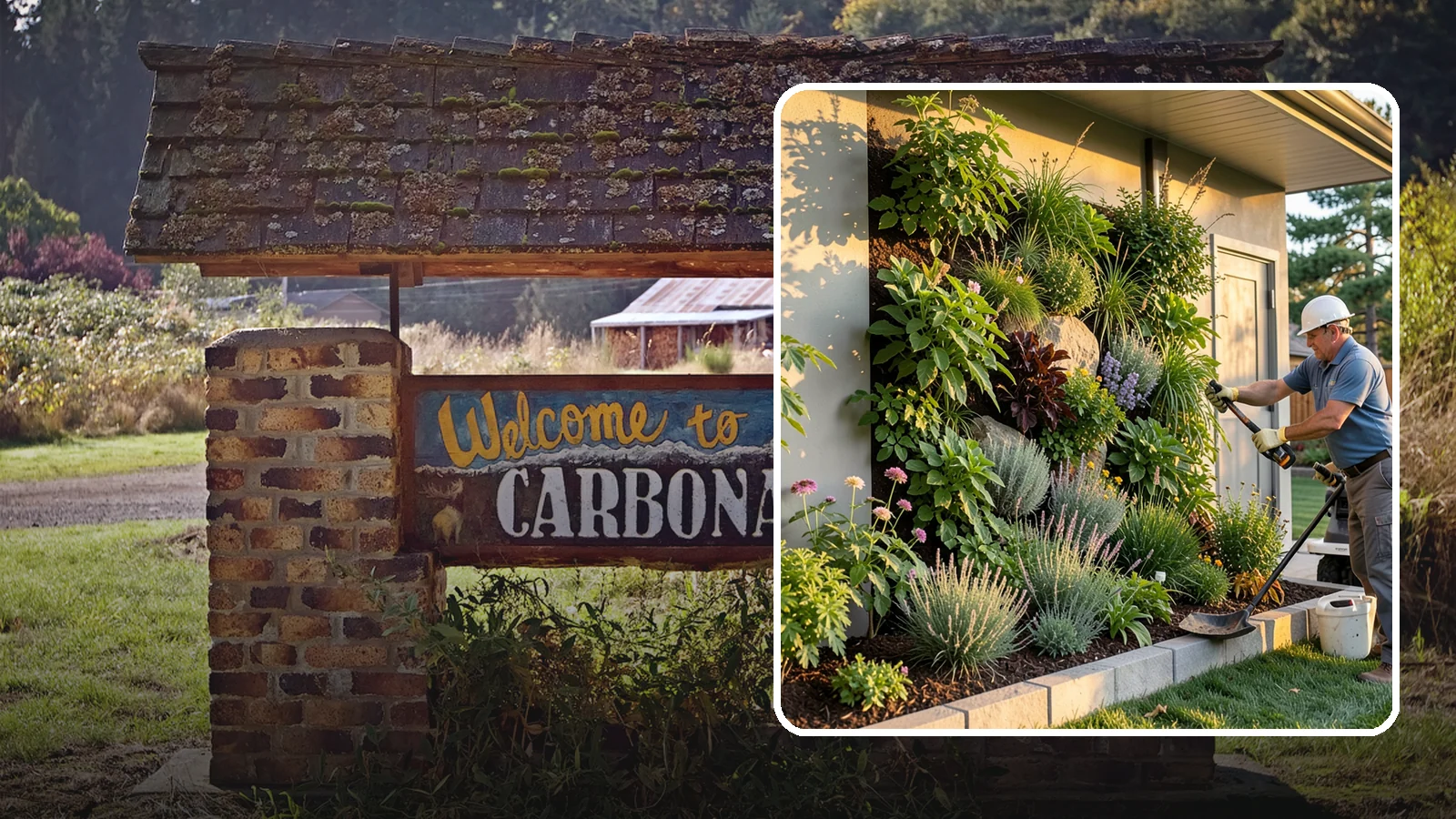 Living Wall Installation in Carbonado, Pierce County, WA - Vertical gardens and green walls that bring lush plantings to walls and fences, indoors or out.