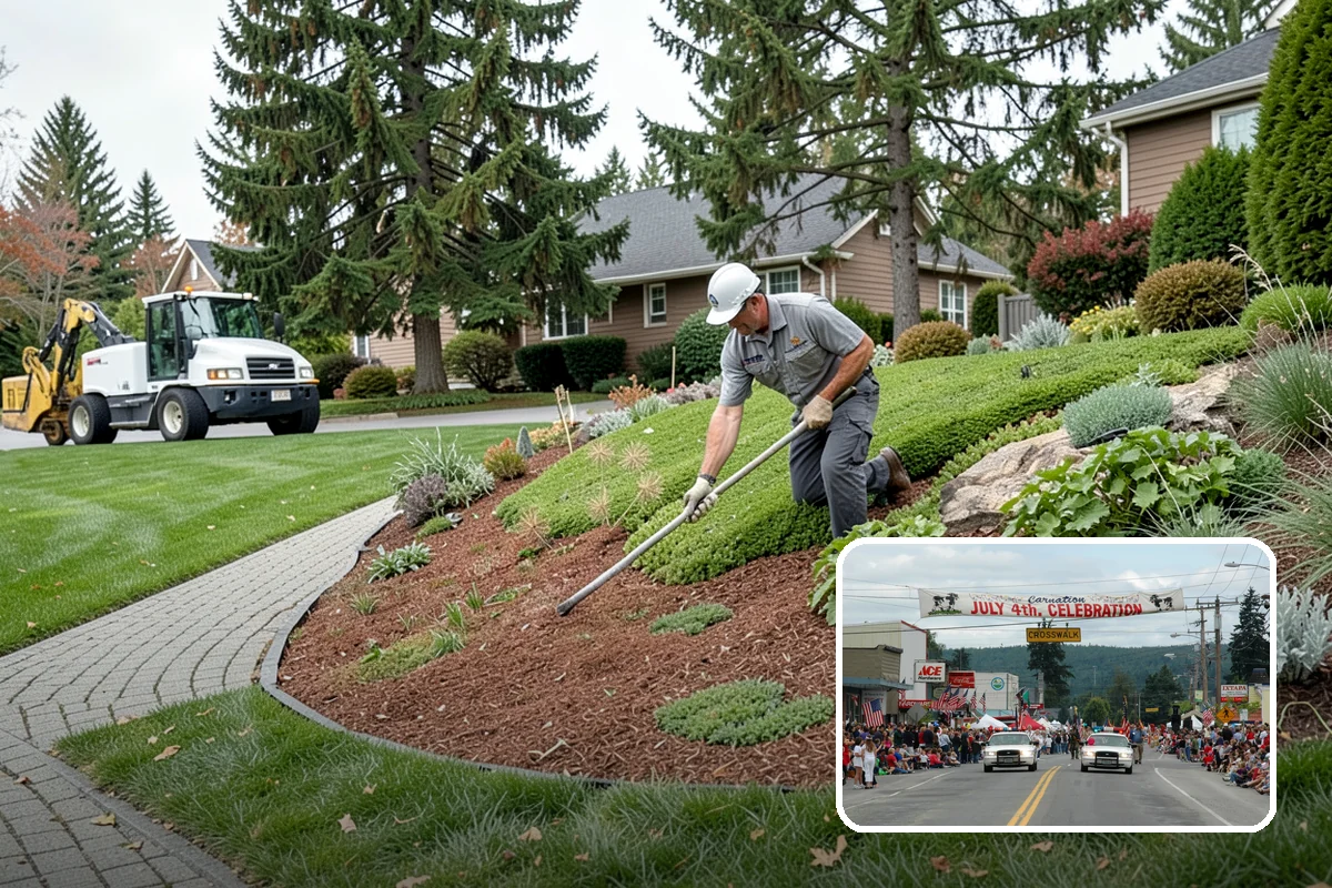 Living Wall Installation in Carnation, King County, WA - Greenery where there is no ground