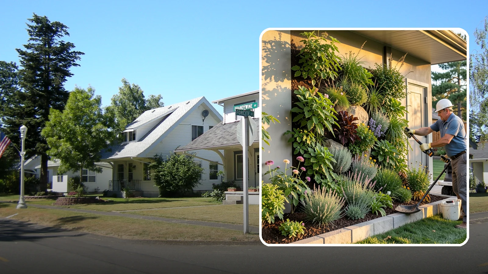 Living Wall Installation in DuPont, Pierce County, WA - Vertical gardens and green walls that bring lush plantings to walls and fences, indoors or out.