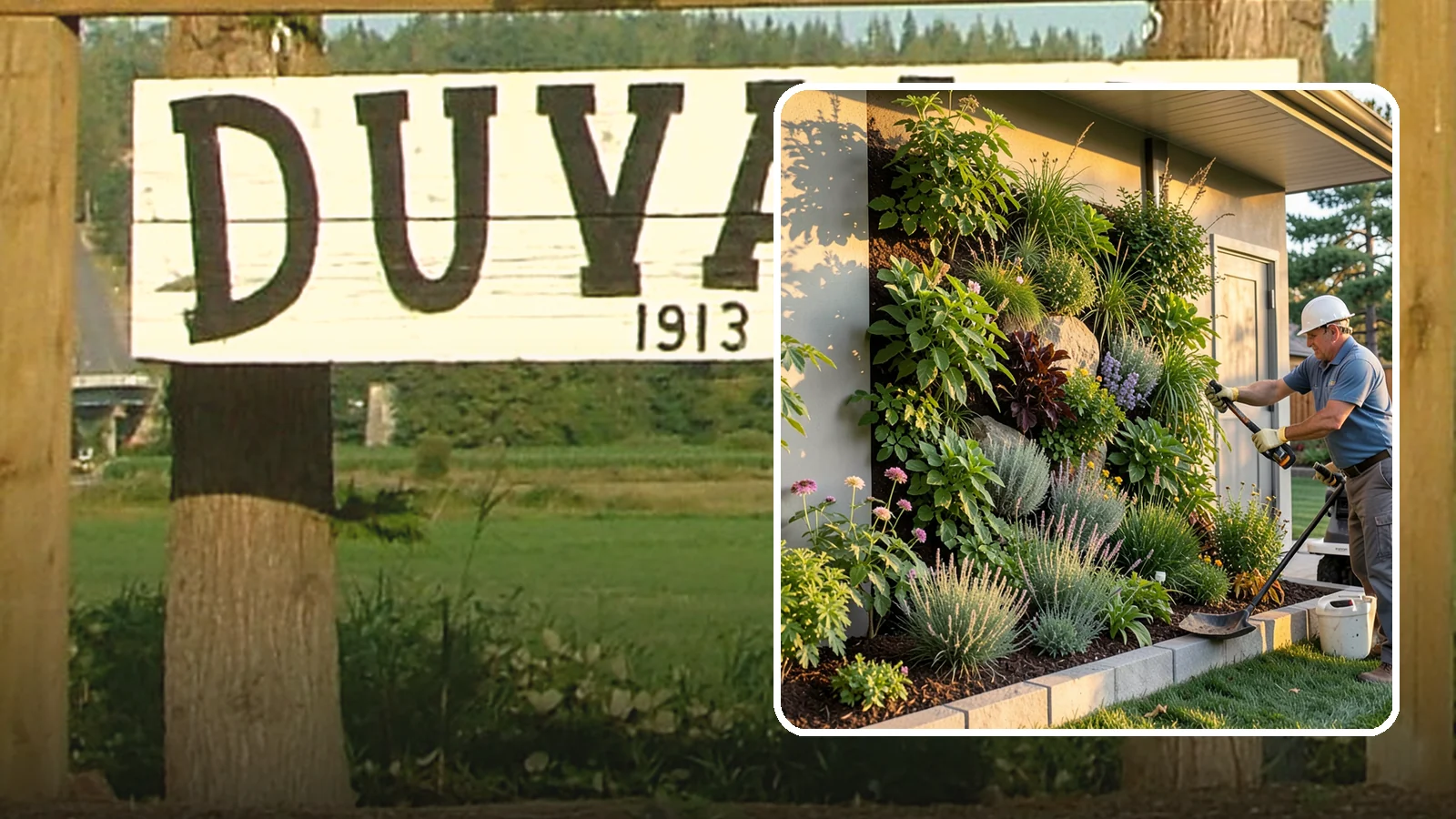 Living Wall Installation in Duvall, King County, WA - Vertical gardens and green walls that bring lush plantings to walls and fences, indoors or out.