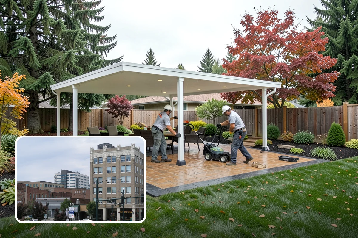 Living Wall Installation in Everett, Snohomish County, WA - Greenery where there is no ground