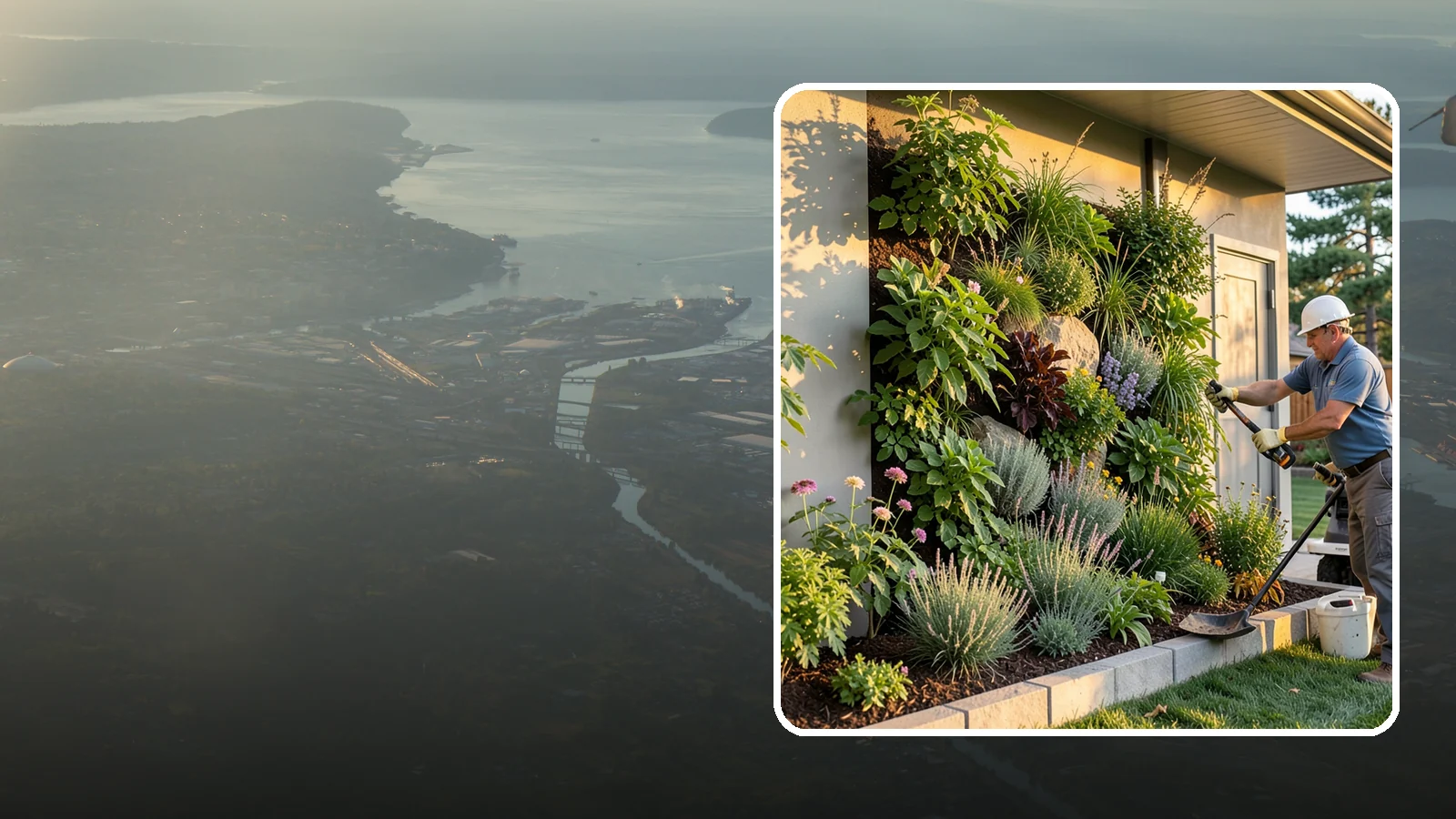 Living Wall Installation in Fife, Pierce County, WA - Vertical gardens and green walls that bring lush plantings to walls and fences, indoors or out.