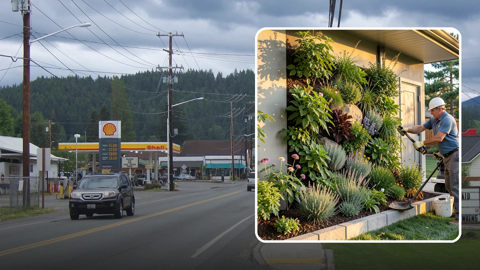 Living Wall Installation in Granite Falls, Snohomish County, WA - Vertical gardens and green walls that bring lush plantings to walls and fences, indoors or out.