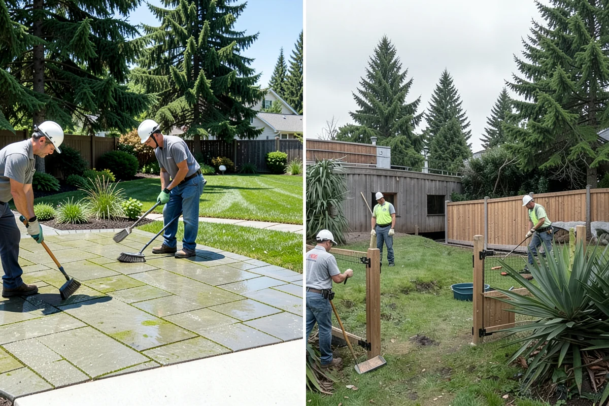 Living Wall Installation in Hunts Point, King County, WA - Assess the wall and conditions